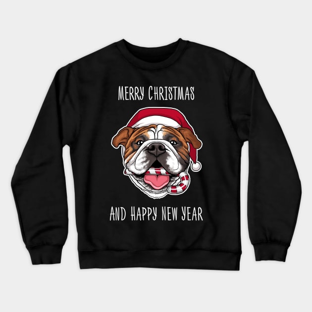 Marry Xmas for bulldog lovers Crewneck Sweatshirt by ZlaGo